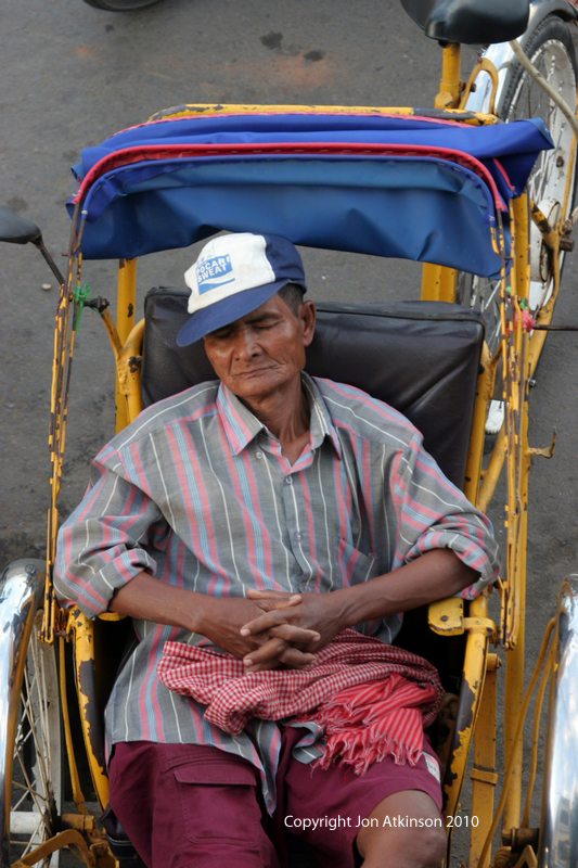 Rickshaw Driver, Phnom Penh, Cambodia